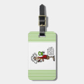 Glück beim Spaß Gepäckanhänger (Vorderseite vertikal)