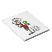 Glück beim Spaß Notizblock (angewinkelt)