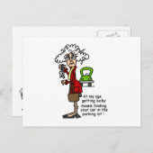 Glück beim Spaß Postkarte (Vorne/Hinten)