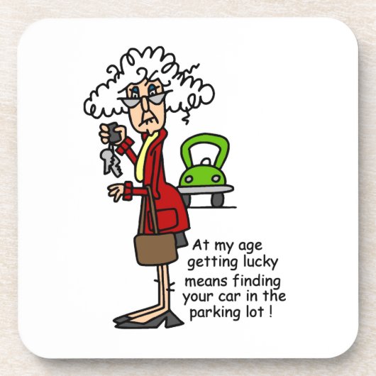 Glück beim Spaß Untersetzer (Vorderseite)