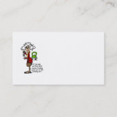 Glück beim Spaß Visitenkarte (Rückseite)