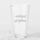 Glück = Benötigen Weniger Glas (Rückseite)