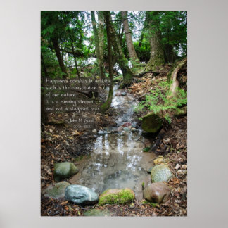 Glück besteht in Aktivität Poster