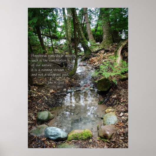 Glück besteht in Aktivität Poster (Vorne)