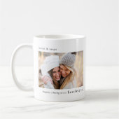 Glück. Bestfriend Gift Foto Keepake Kaffeetasse (Links)