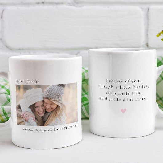 Glück. Bestfriend Gift Foto Keepake Kaffeetasse