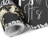 GLÜCK BIRTHDAY DEUTSCHER KURTHAIRED POINTER GESCHENKPAPIER (Rolleneckpunkt)