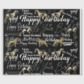 GLÜCK BIRTHDAY DEUTSCHER KURTHAIRED POINTER GESCHENKPAPIER (Flach)