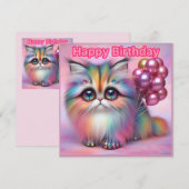 ~ GLÜCK BIRTHDAY ~ Fluffy Cat ~ Metallische Zehenn (Vorne/Hinten)
