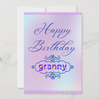 GLÜCK BIRTHDAY granny (Oma)