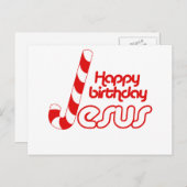 GLÜCK BIRTHDAY JESUS -.png Postkarte (Vorne/Hinten)