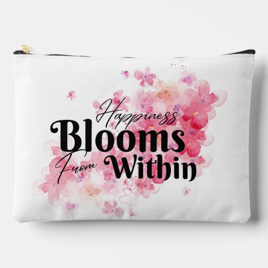 Glück blüht aus dem Inneren Zubehörtasche (Vorderseite)