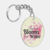 Glück blüht aus dem Schlüsselanhänger (Vorderseite links)