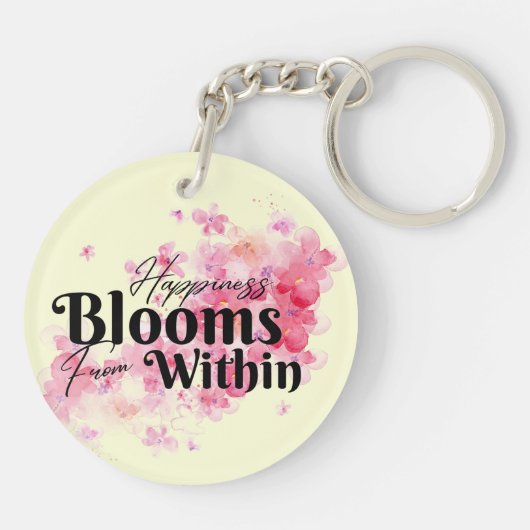 Glück blüht aus dem Schlüsselanhänger (Rückseite)