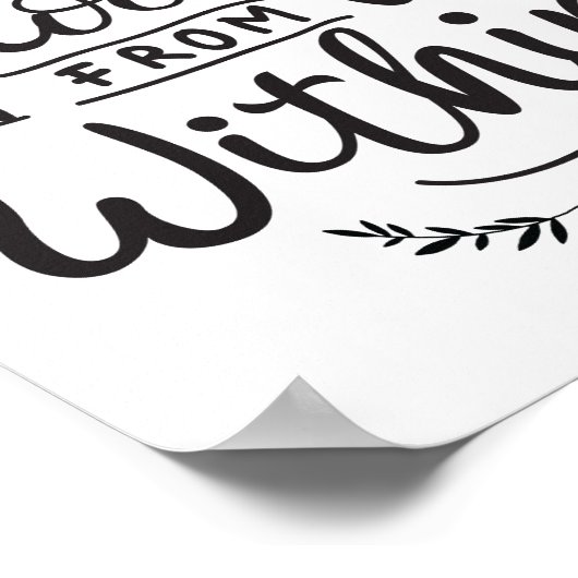 Glück blüht aus der Zeit der Mauer Poster (Ecke)