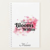 Glück blüht von innen heraus planer (Vorderseite)