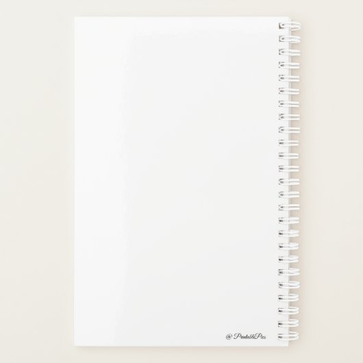 Glück blüht von innen heraus planer (Rückseite)