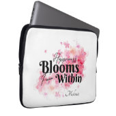 Glück blüht von innen laptopschutzhülle (Vorne Rechts)