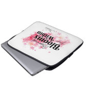 Glück blüht von innen laptopschutzhülle (Vorne Knopf)