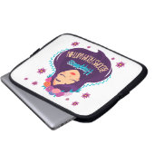 Glück blüht von innen laptopschutzhülle (Vorne Knopf)