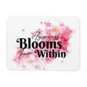 Glück blüht von innen magnet (Horizontal)