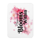 Glück blüht von innen magnet (Vertikal)