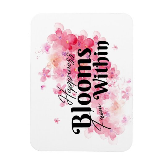 Glück blüht von innen magnet (Vertikal)