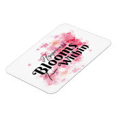 Glück blüht von innen magnet (Linke Seite)