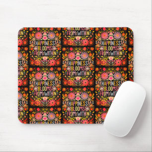 Glück blüht von innen mousepad