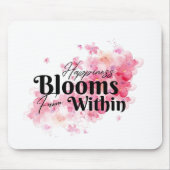 Glück blüht von innen mousepad (Vorne)