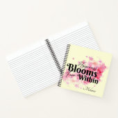 Glück blüht von innen notizblock (Innenseite)