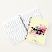 Glück blüht von innen notizblock (Innenseite)