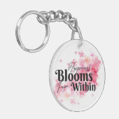 Glück blüht von innen schlüsselanhänger (Vorderseite links)