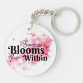 Glück blüht von innen schlüsselanhänger (Rückseite)