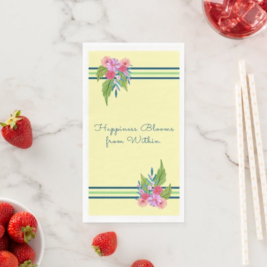 Glück blüht von innen - Springtime Serviette (Beispiel)