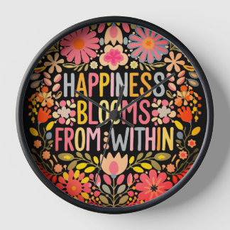Glück blüht von innen uhr