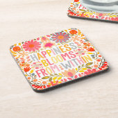 Glück blüht von WIthin Getränkeuntersetzer (Linke Seite)