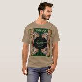 Glück Brown Butterfly Inspiration Zitat T-Shirt (Vorne ganz)