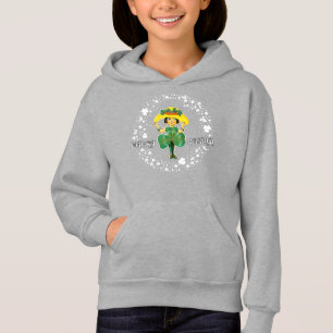 Glück Charm. Little Irish Girl St. Patrick's Day Hoodie