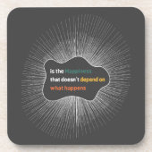 Glück, das nicht davon abhängt, was passiert getränkeuntersetzer (Vorderseite)