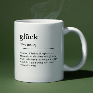 Glück Definition German Word Minimalistisch Dictio Kaffeetasse