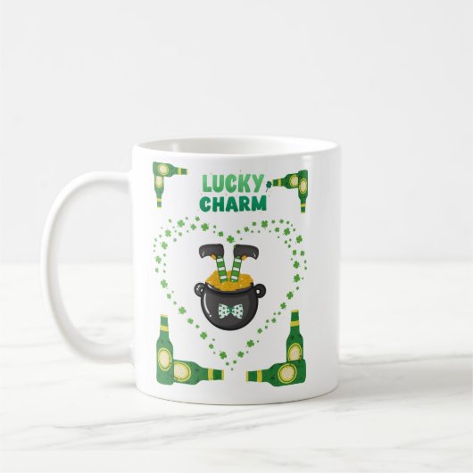 Glück den Iren Kaffeetasse (Links)