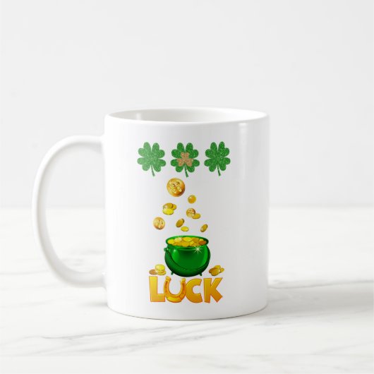 Glück den Iren Kaffeetasse (Links)