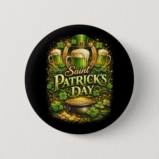 Glück der Emerald Isle Button (Vorderseite)