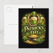 Glück der Emerald Isle Postkarte (Vorne/Hinten)