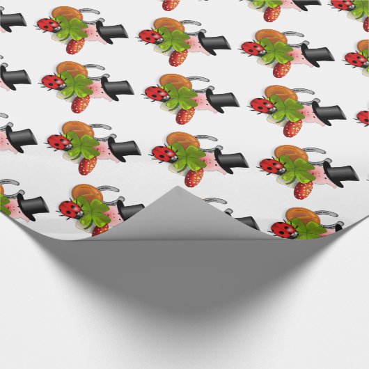 Glück der Iren Geschenkpapier (Ecke)