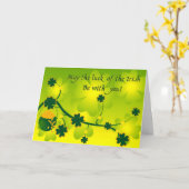 Glück der Iren Karte (Gelbe Blume)