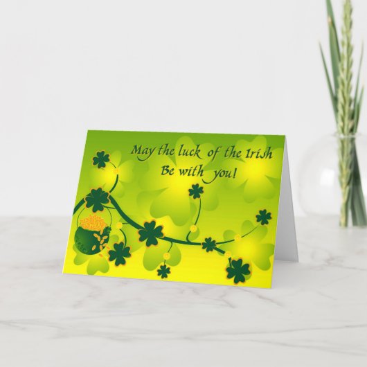 Glück der Iren Karte (Vorderseite)