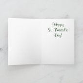 Glück der Iren Karte (Innenseite)