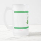 Glück der Iren - Mattglas Bierglas (Links)